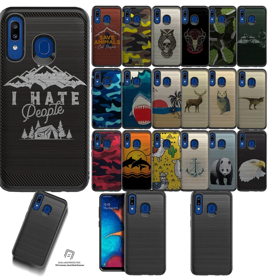 保护壳 适用于 [三星 Galaxy A10E (2019)][EMBOSSED DUO SET5] 混合重型 — 第 1/1 张图片