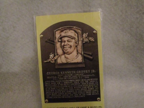 ken griffey jr postcard plaque card hof hall of fame 2016 mlb baseball mariners Cover