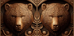 75 golden animal mega bundle TUMBLER,MUG,PEN design tooled leather animals - Picture 1 of 5