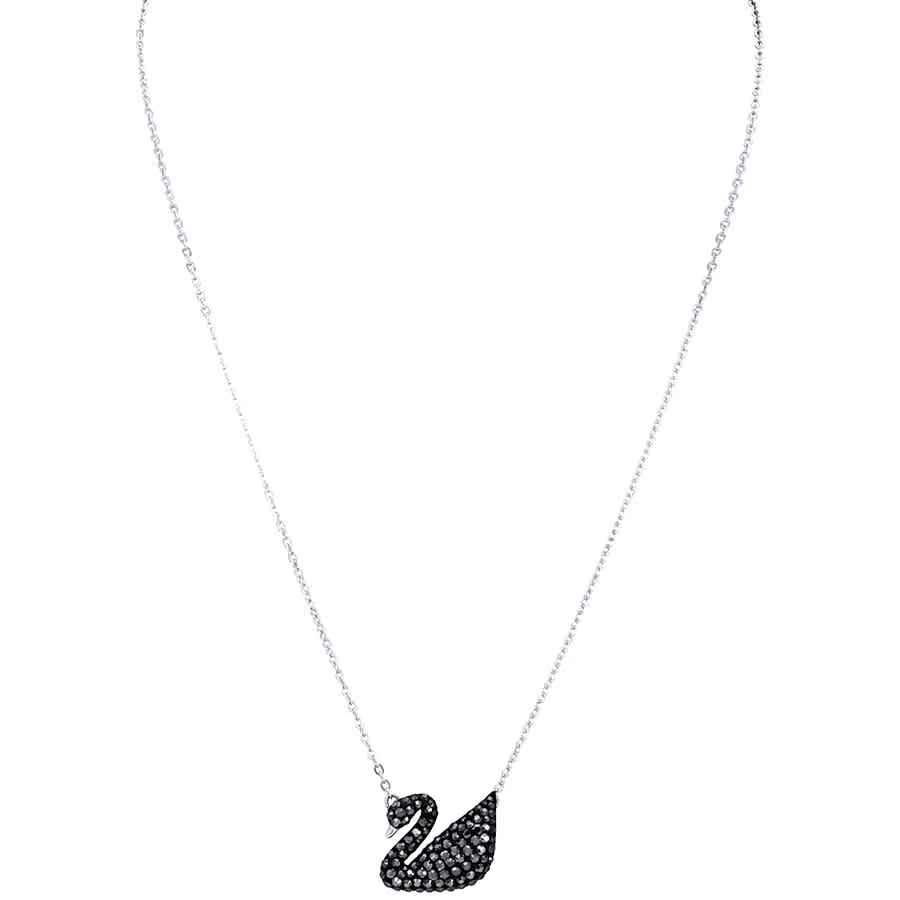 Swarovski Crystal Iconic Swan Pendant Large Black 5347329