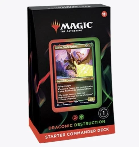 Magic: The Gathering Starter Commander Deck – Draconic Destruction (Red-Green) - Image 1 of 1