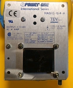 New Power-One HAD15 .4A at 15V DC Linear Power Supply - Picture 1 of 2