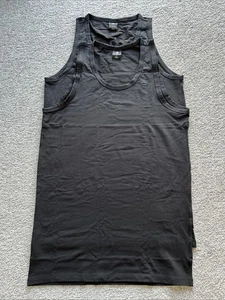 G Star Raw Mens 2 Pack Vest Tops Sleeveless Crew Neck Cotton Stretch Black Large - Picture 1 of 6