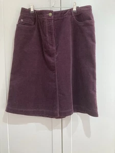 Marks and Spenser corduroy pencil skirt, maroon, size 16 vgc (M29/5) - Picture 1 of 4