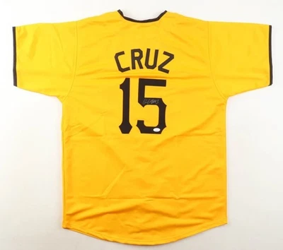 Pirates Star ONEIL CRUZ Autographed Custom YELLOW #15 Jersey - JSA CERTIFIED - Image 1 of 3