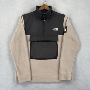 The North Face Pullover Jacke Herren Medium Fleece Beige Schwarz Beutel Tasche Polar - Bild 1 von 12