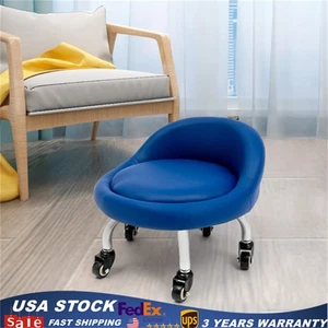 Footstool Foot Rest Stool Low Stool Under Desk Foot Rest with Wheels 100kg Load - Picture 1 of 12
