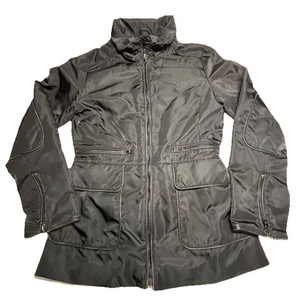 Abrigo New York Andrew Marc para mujer XS negro capucha termolite falta ajuste - Imagen 1 de 15