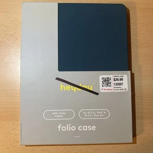 Apple iPad Air 10.2 inch and iPad Air 10.5 inch Folio Case - heyday Navy Blue - Picture 1 of 3
