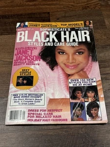 Vintage Sophisticated Black Hair Magazine January 1985 Janet Jackson Cover RARE! - Picture 1 of 8