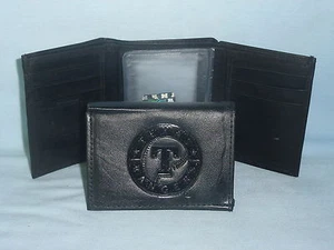 TEXAS RANGERS Leder TriFold Geldbörse NEU schwarz 3 sb - Bild 1 von 4