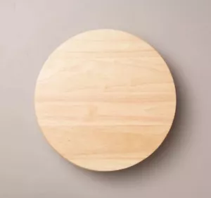 Servizio da portata in legno con piedi rotondi 13" naturale - cuore e mano con magnolia NUOVO - Foto 1 di 6
