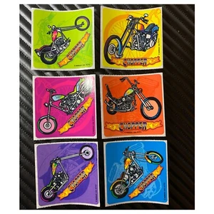 Chopper Stickers x 6  - Birthday Party Loot - Birthday Fun Chopper Motorcycles - Picture 1 of 3