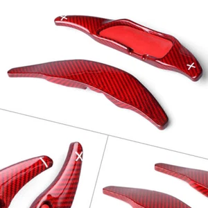 Steering Wheel Paddle Shifter Extension Red For Benz CLA45 CLS63 GLA45 GLC - Picture 1 of 8