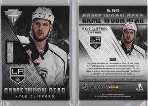 2013-14 Panini Titanium Game-Worn Gear Patch /25 Kyle Clifford #GG-KC Patch