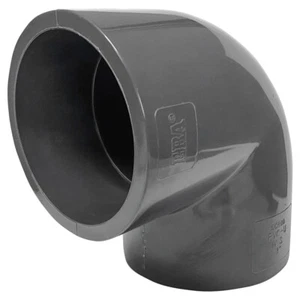 Sch 80 PVC 3 Inch 90 Degree Elbow Socket Connect - Picture 1 of 5