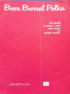Beer Barrel Polka Piano Guitar Vocal Sheet Music g4 - Picture 1 of 2