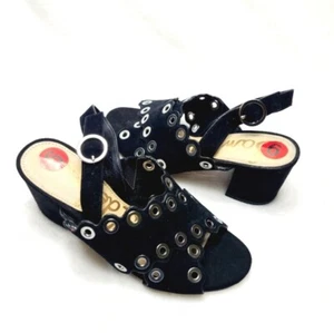 Sam Edelman Seana Heeled Sandals Suede Leather Size 6 - Picture 1 of 6