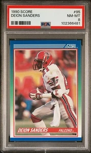 1990 Score - #95 Deion Sanders PSA 8 Falcons - Picture 1 of 2