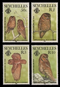 Seychelles 1985 - Mi-N.o 575-578 ** - Estampillada sin montar o nunca montada - Búhos / Búhos - Audubon - Imagen 1 de 1