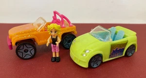 Mattel 2007 ❤ POLLY POCKET ❤ Race to the Mall - Mini Car & Figure Lot C - Picture 1 of 7