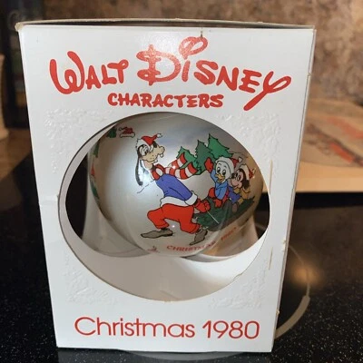 Schmid Walt Disney Plutón Pato Donald Mickey Mouse PASEO EN TRINEO Navidad 1980 Foto 1 de 4