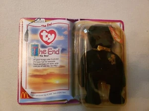 The End the Bear McDonalds TY The End Teenie Beanie Baby 1999 Rare Retired NIB - Bild 1 von 2