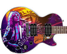 Peter Frampton Signed Gibson Epiphone Les Paul Photo Graphics Guitar ACOA ACOA