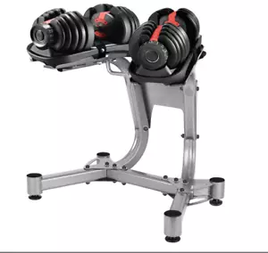 80kg Adjustable Dumbbell w Stand GYM Exercise Equipment Weight Fitness 2x40kg - Picture 1 of 12