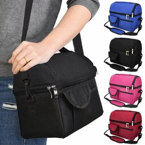Lunch Insulated Bag Totes Cooler Large Bento Lunch Box Bag for Men Women USA - Picture 1 of 16