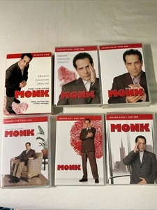 Monk: Series DVD 6 Season 1 3 4 5 6  8 Original w show titles set Near Complete - Imagen 1 de 7