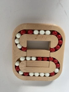 WOODEN MAZE PLANAR GAME LOCK / UNLOCK STRESS FIDGET TOY BNWOT UNWANTED GAME - Picture 1 of 7