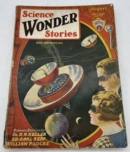 Science Wonder Stories 1929 August, #3. Zellstoff - Bild 1 von 7