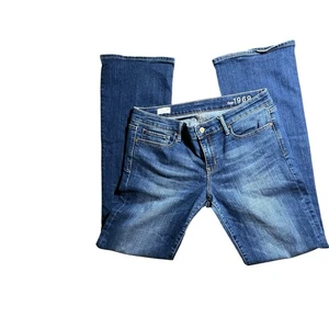 Stivali Gap Jeans donna 31L taglio basso elasticizzati lavaggio scuro denim sexy boot 31x34 - Foto 1 di 6