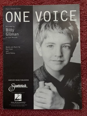 2000 年乡村乐谱 ~ One Voice ~ Billy Gilman ~ 复古 — 第 1/3 张图片