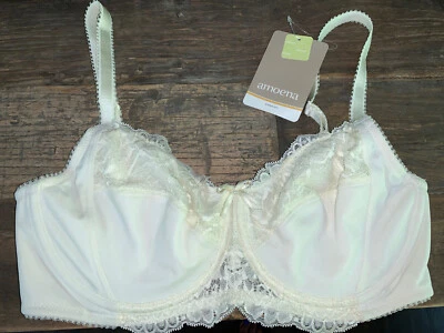 NUEVO CON ETIQUETAS - Sujetador Amoena #43911 o #44208 "Lilly", alambre, encaje, bolsillo post mastectomía  Foto 1 de 4