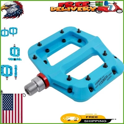 Pedales MTB ligeros de 3 rodamientos - Nylon antideslizante para ciclismo seguro 9/16" Foto 1 de 4