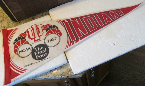 INDIANA UNIVERSITY FELT PENNANT-1987 NCAA FINAL FOUR  30" Cover