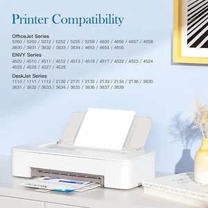 63XL 63 XL Ink Cartridge for HP Envy 4516 4520 4522 OfficeJet 3830 4650 5255 - Zdjęcie 1 z 10