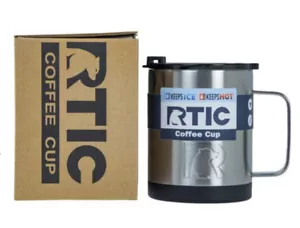 RTIC Coffee Cup NEW 2018 Mug w/ Handle 12oz Tumbler Rambler w/ spill proof lid - Picture 1 of 41