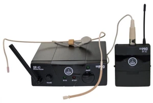 AKG WMS 40 MINI SPORT FUNK HEADSET DRAHTLOS KOMPLETT SET FUNKSYSTEM GESANG ISM1 - Bild 1 von 2