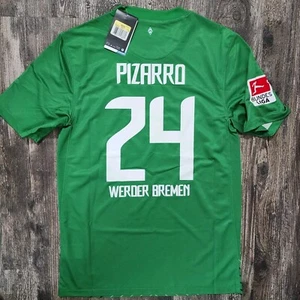 2012 Nike Werder Bremen Home Soccer Jersey Claudio Pizarro	Men S New Peru FPF - Picture 1 of 13