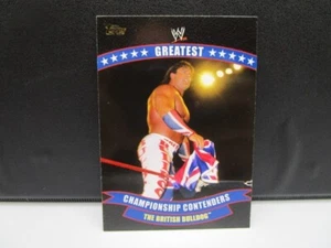2014 Topps WWE The British Bulldog Greatest Championship Contenders Card 9 Of 10 - Picture 1 of 2