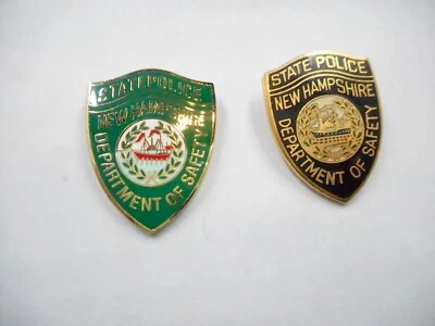 NEW HAMPSHIRE STATE POLICE PUBLIC SAFETY LAPEL PIN PIN LOT OF 2 - Image 1 of 3