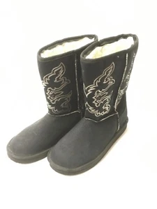 Ladies Roper Black Sherpa Lined Winter Boots Style 09-021-0532-0695 BL - Picture 1 of 3