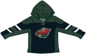 Old Time Hockey Youth Minnesota Wild Drift Performance Pullover Sweatshirt - Picture 1 of 1
