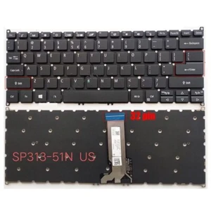 US no-backlit 32 pin Keyboard for Acer 13" inch Spin 3 SP313-51N SP313-51 N20W1 - Picture 1 of 1