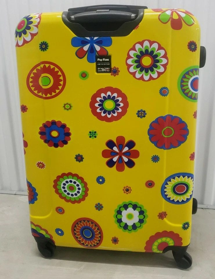 Mia Toro Pop Fiore Limited Edition 30" Rolling Spinner Suitcase Luggage  - Image 1 of 4