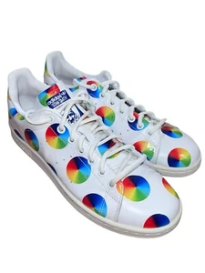 Adidas Originals Mens Stan Smith Polka Dot Color Wheel S77367 Size 9.5 Shoes - Picture 1 of 7