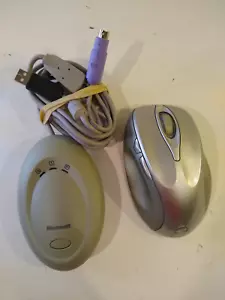 Microsoft Wireless Laser Mouse 6000 Silver Model 1052 w/ Receiver - Picture 1 of 5